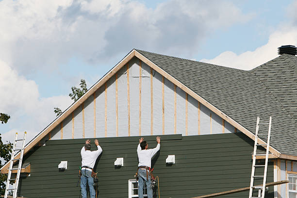 Professional Emergency Siding Repair technician working in Pleasant Hall, PA
